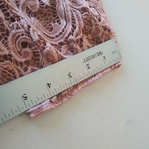 PerSeption Concept women's size S pink lace blouse - Picture 9 of 14